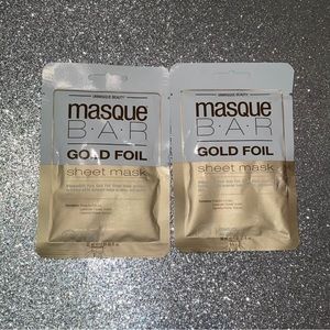 2 Unmasque Beauty Gold Foil Sheet Masks